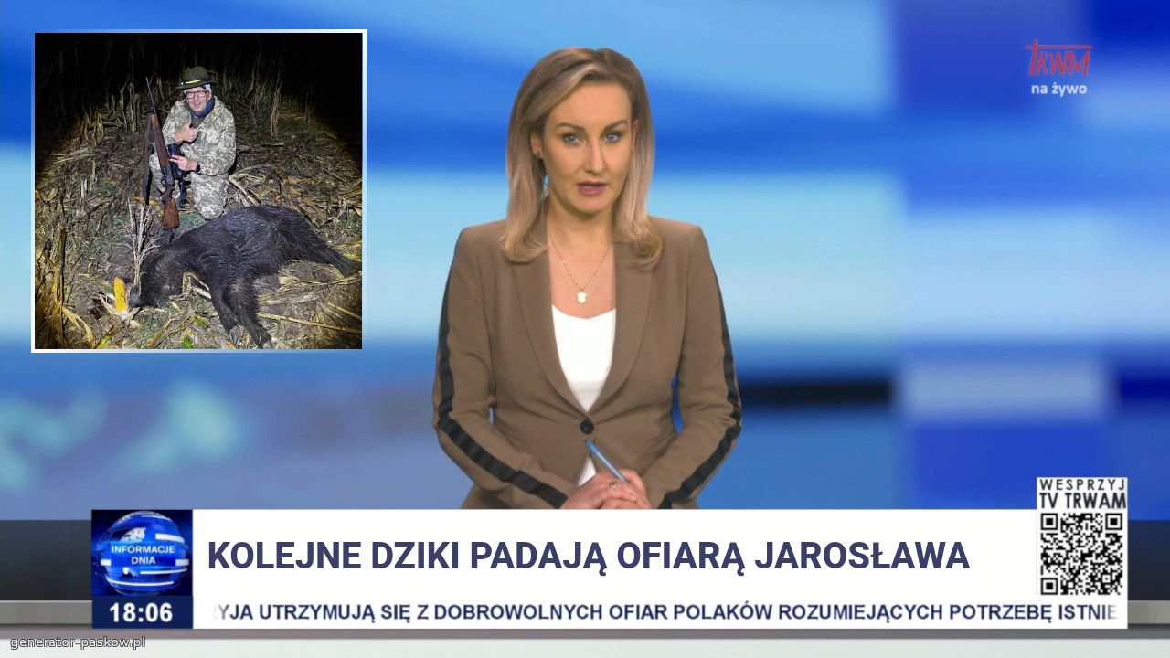 Kolejne dziki padają ofiarą Jarosława 