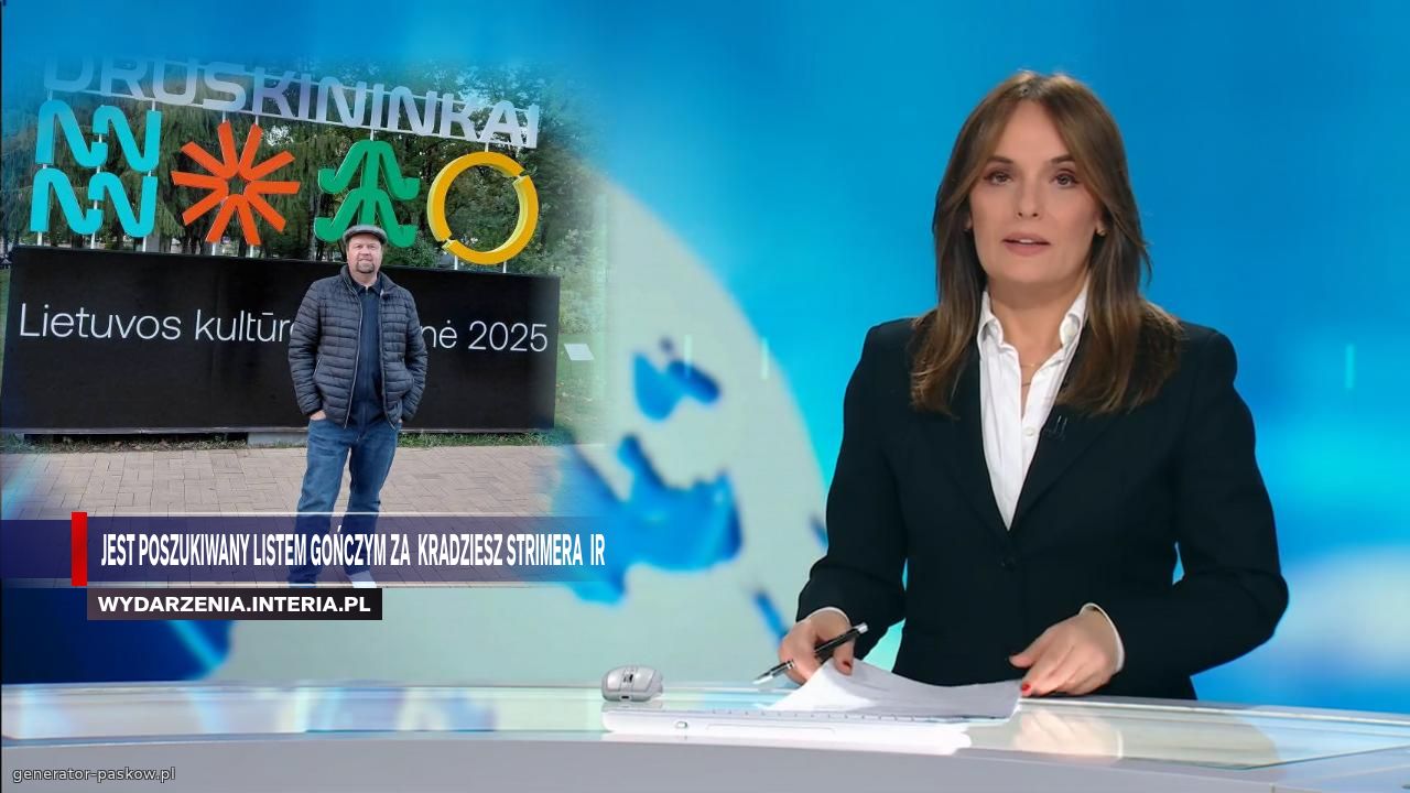 Jest poszukiwany listem gończym za  kradziesz strimera  ir