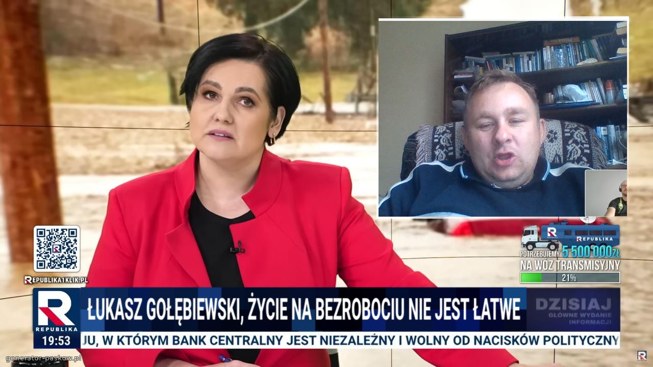 Łukasz Gołębiewski, Życie na bezrobociu nie jest łatwe