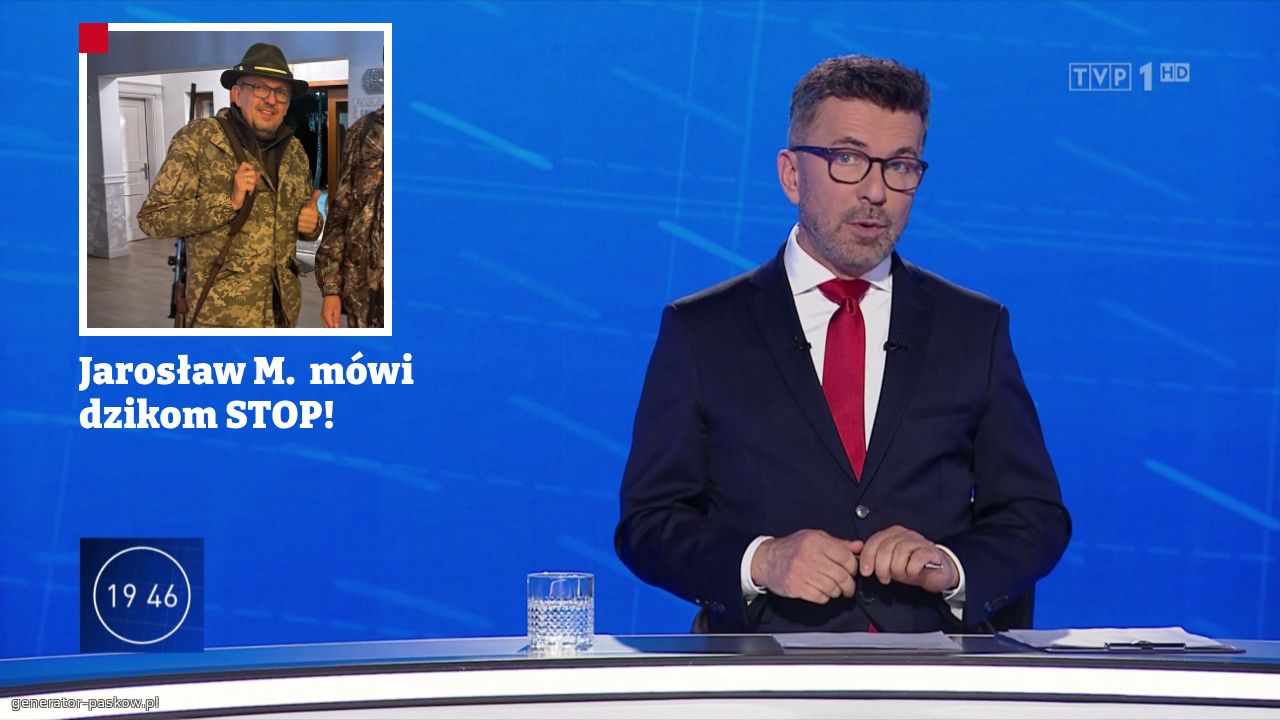 Jarosław M.  mówi dzikom STOP!