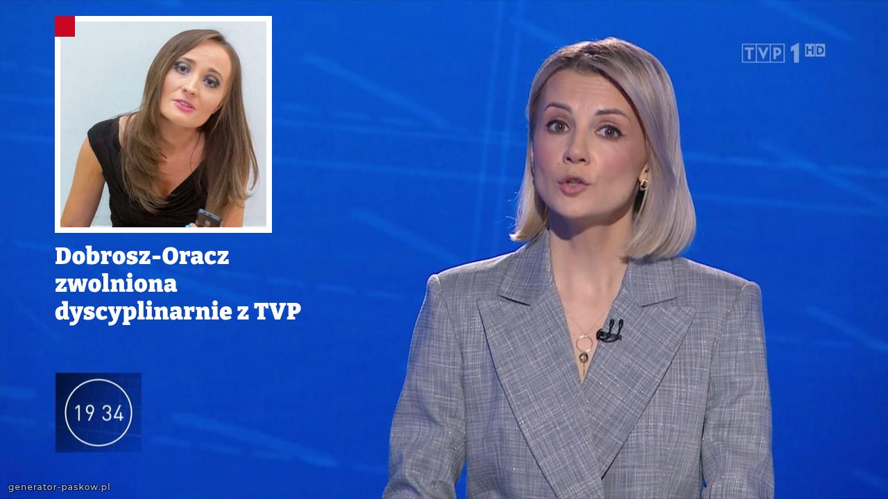 Dobrosz-Oracz zwolniona dyscyplinarnie z TVP