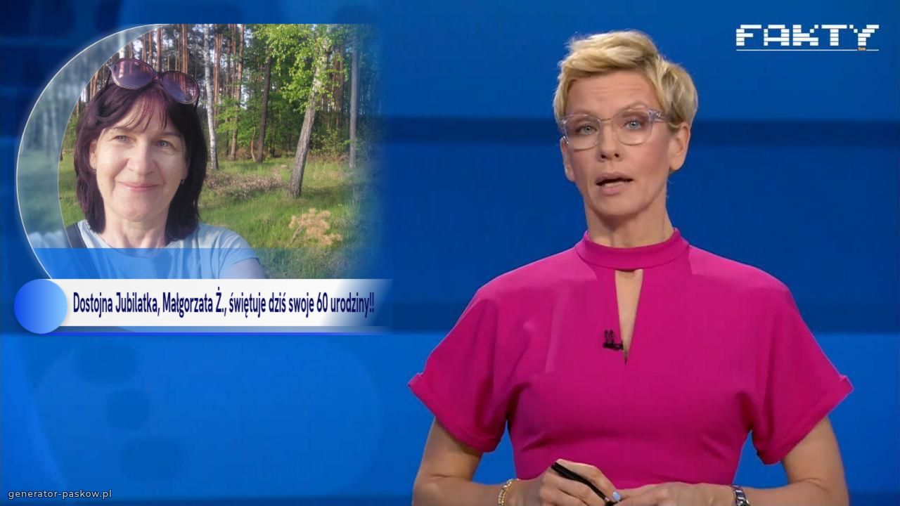 Dostojna Jubilatka, Małgorzata Ż., świętuje dziś swoje 60 urodziny!!