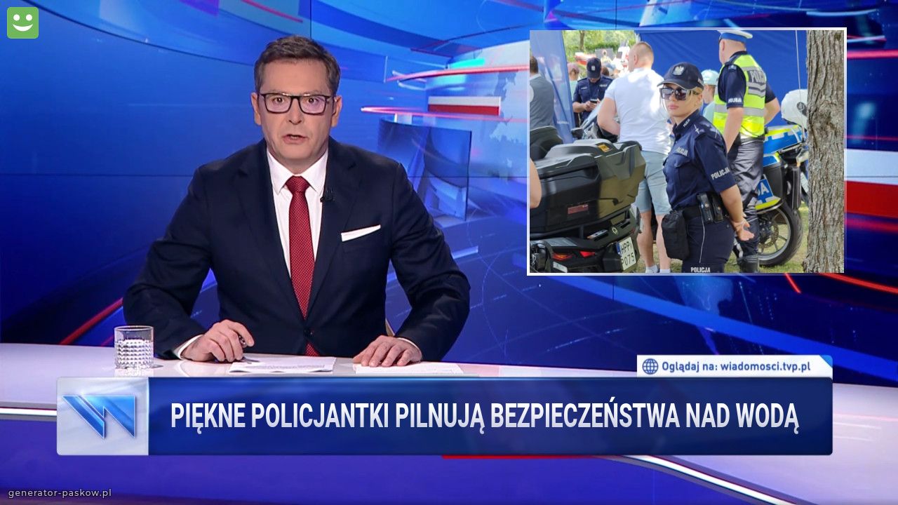 Piękne policjantki pilnują bezpieczeństwa nad wodą