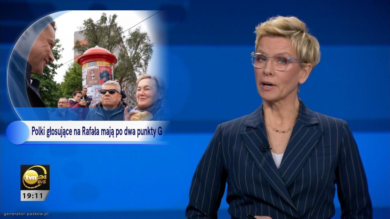 Polki głosujące na Rafała mają po dwa punkty G