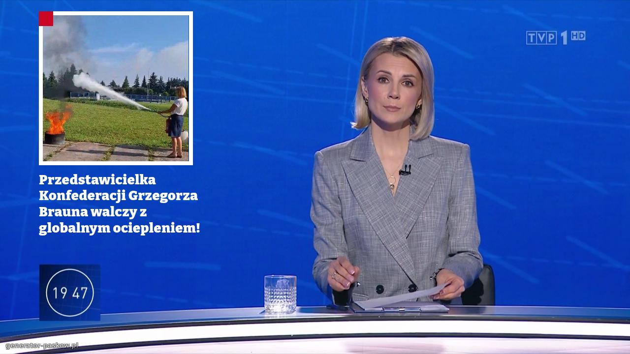 Przedstawicielka Konfederacji Grzegorza Brauna walczy z globalnym ociepleniem!