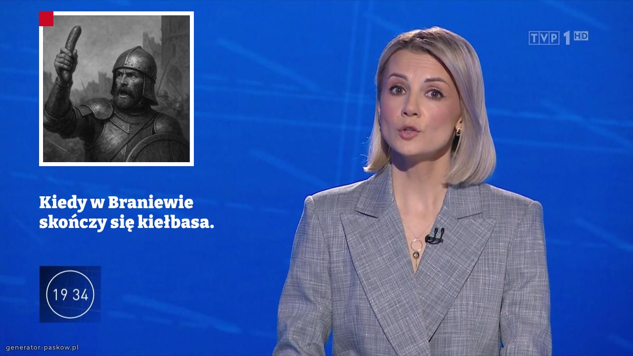 
Kiedy w Braniewie skończy się kiełbasa. 