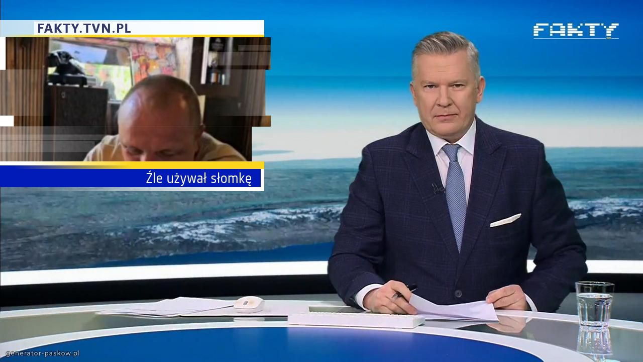 Źle używał słomkę 