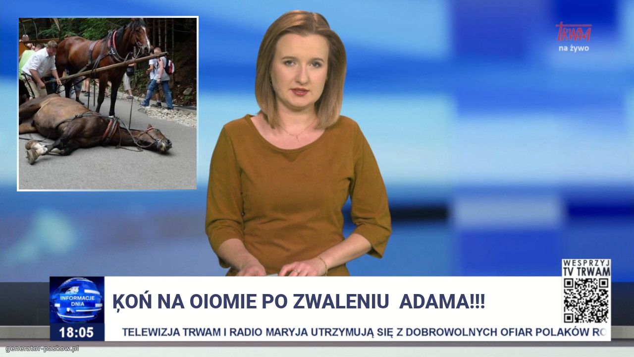 Ķoń na oiomie po ZWALeniu  ADAma!!! 