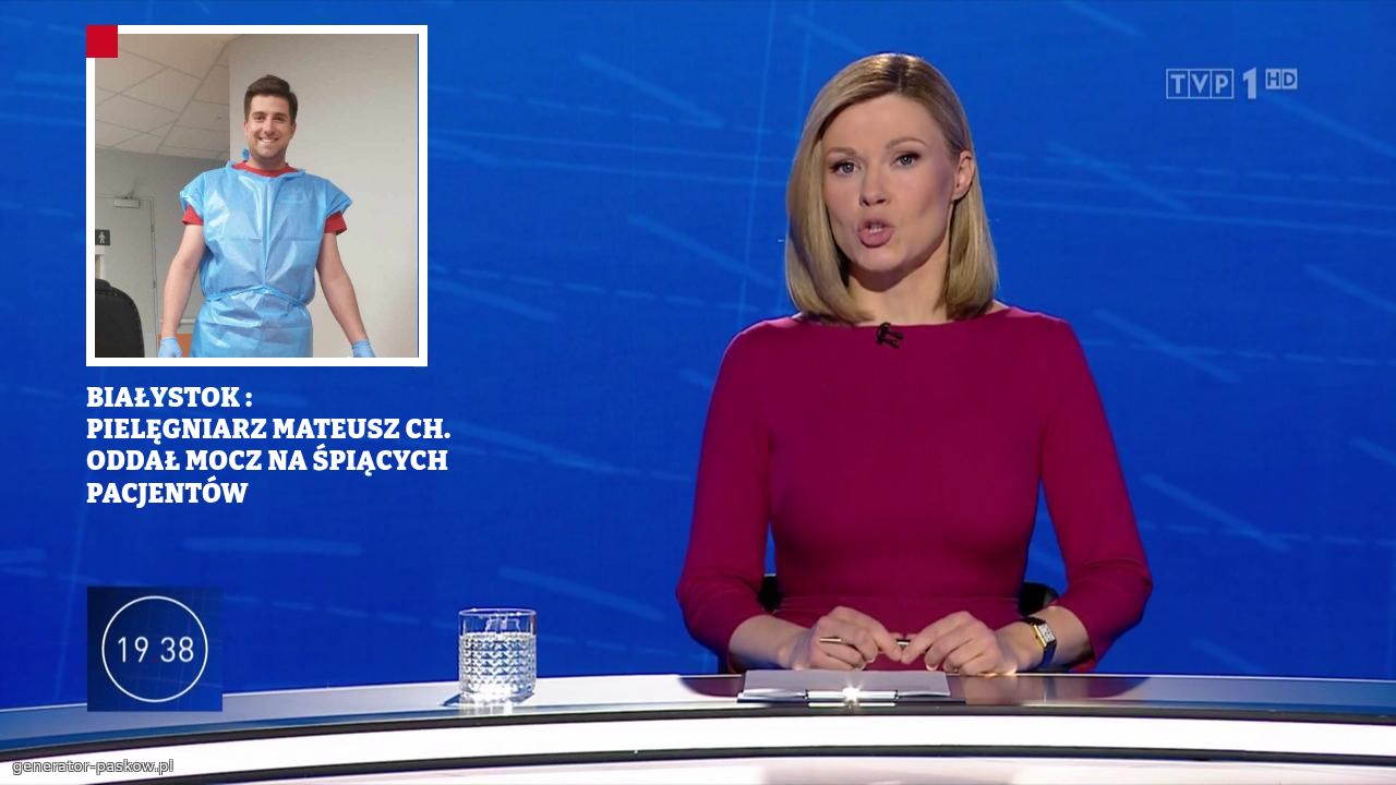 BIAŁYSTOK :
PIELĘGNIARZ MATEUSZ CH.
ODDAŁ MOCZ NA ŚPIĄCYCH PACJENTÓW 