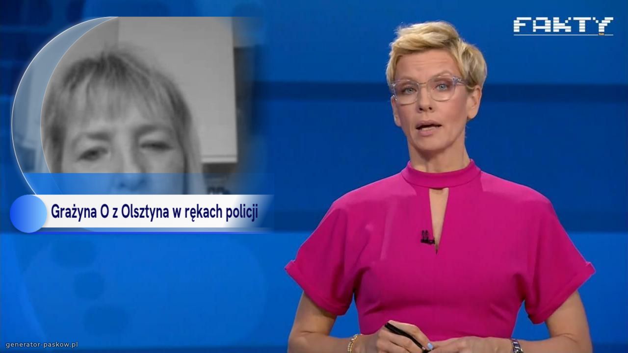 Grażyna O z Olsztyna w rękach policji 