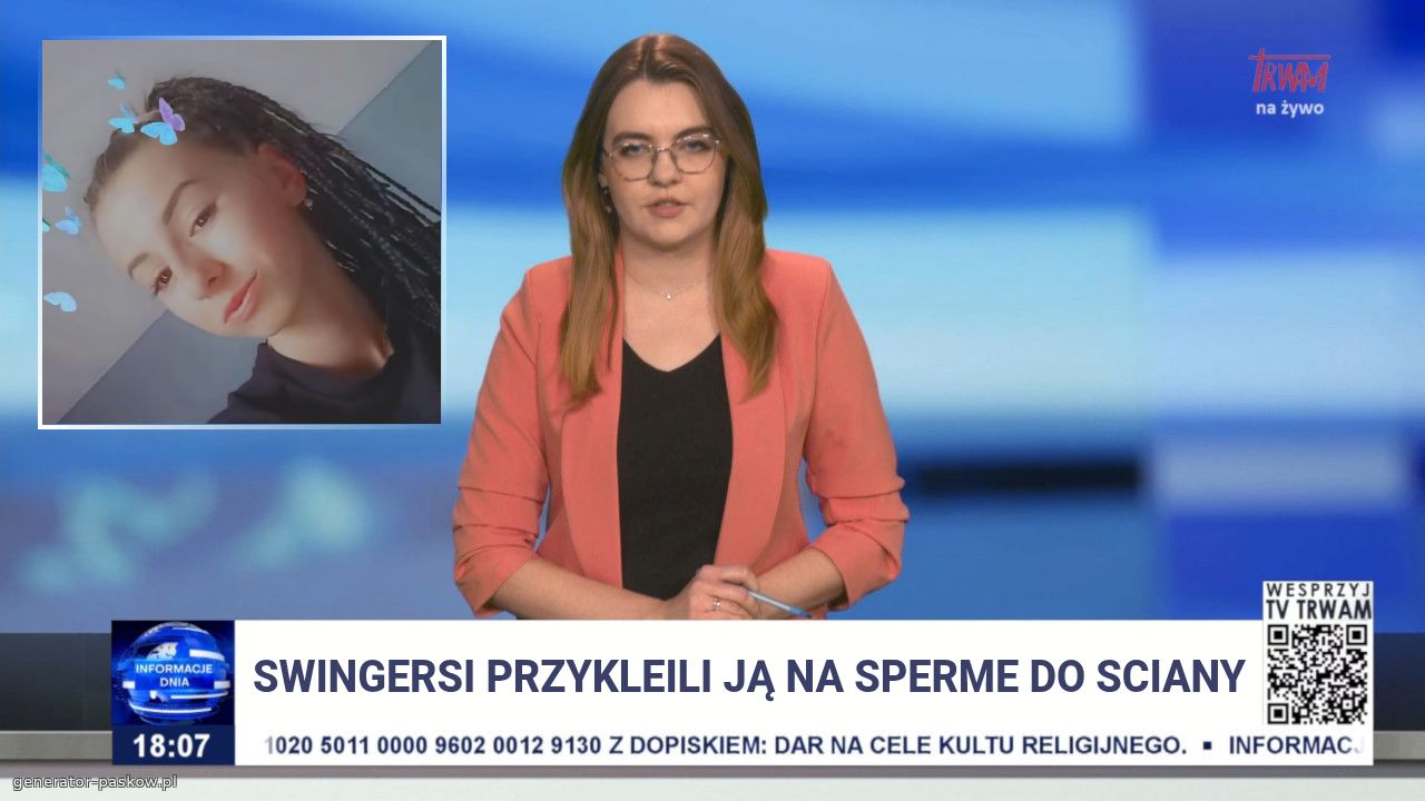 Swingersi przykleili ją na sperme do sciany
