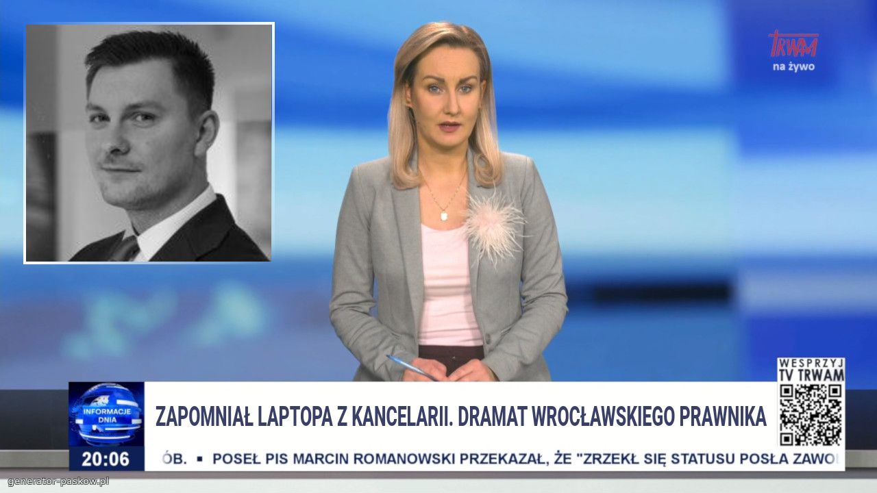 Zapomniał laptopa z kancelarii. Dramat wrocławskiego prawnika