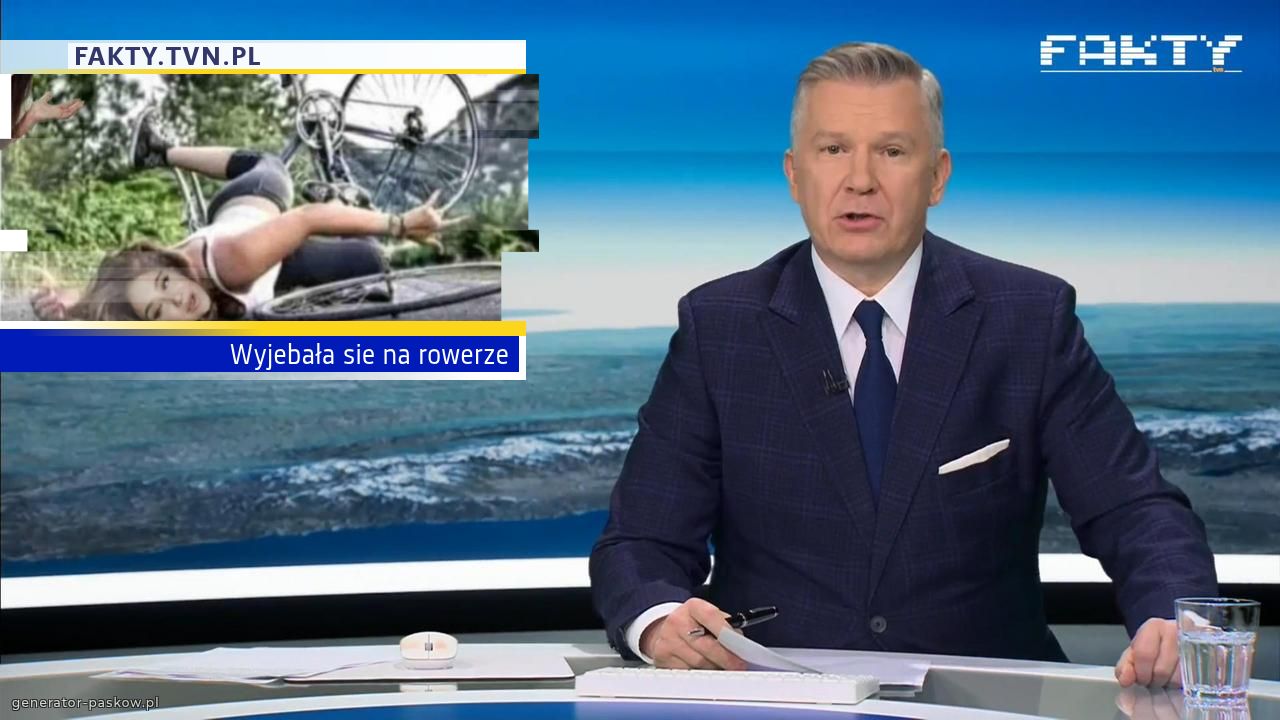 Wyjebała sie na rowerze