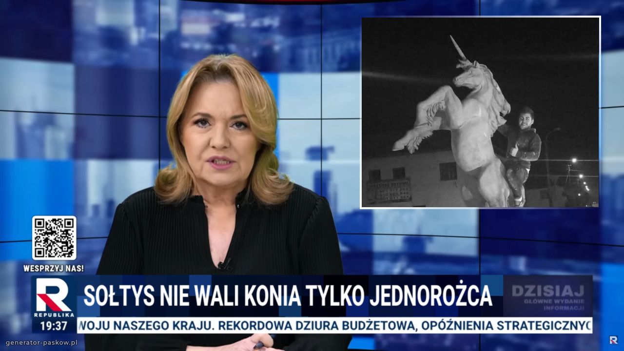 Sołtys nie wali konia tylko jednorożca 
