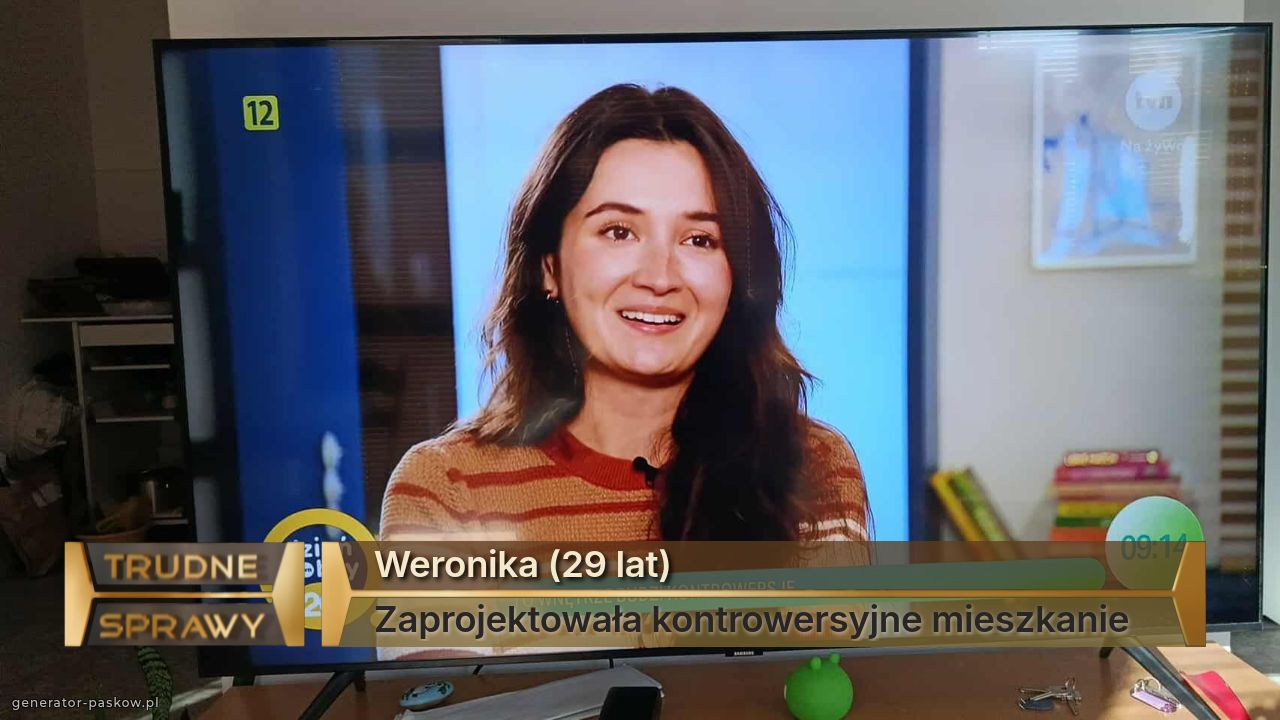 Weronika (29 lat)
Zaprojektowała kontrowersyjne mieszkanie