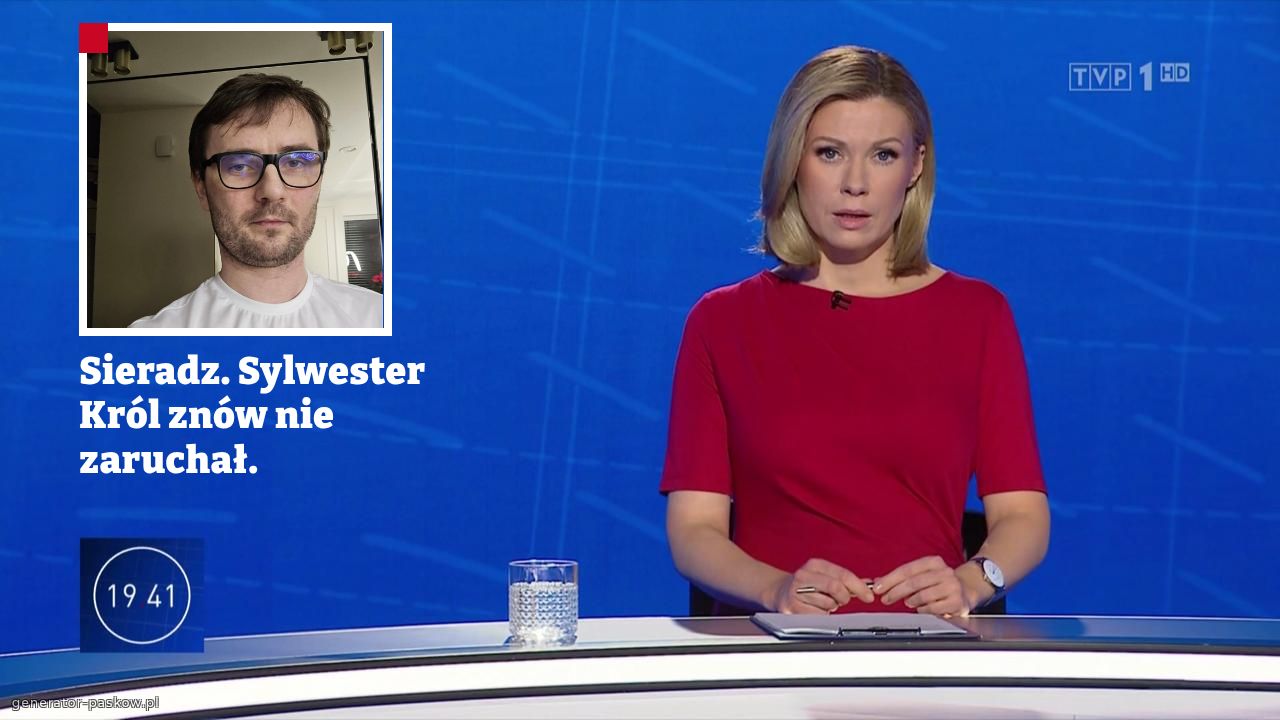 Sieradz. Sylwester Król znów nie zaruchał.