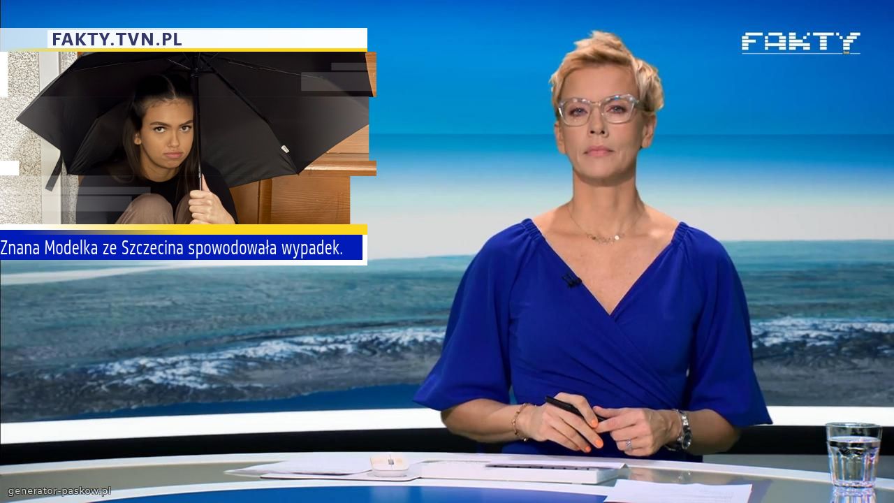 Znana Modelka ze Szczecina spowodowała wypadek.   