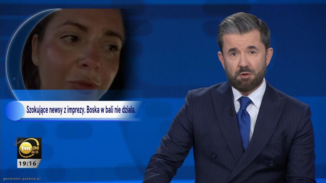Szokujące newsy z imprezy. Boska w bali nie działa.