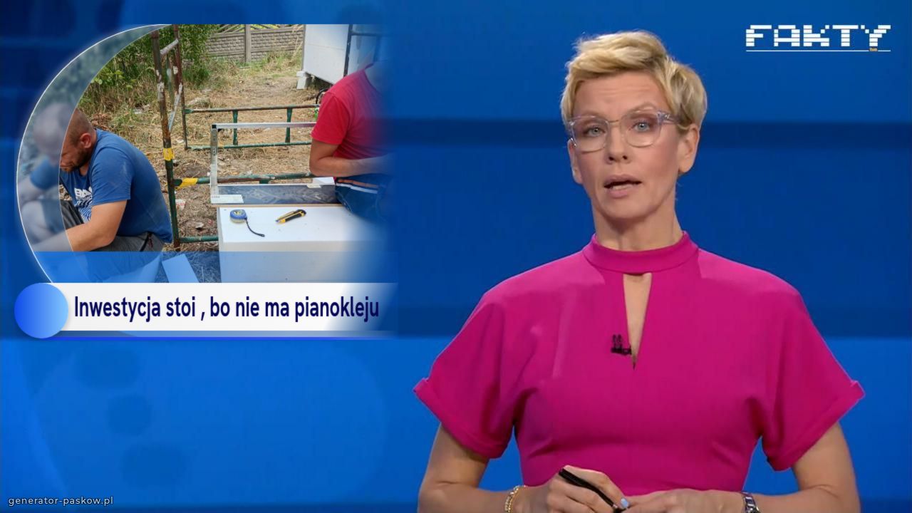 Inwestycja stoi , bo nie ma pianokleju