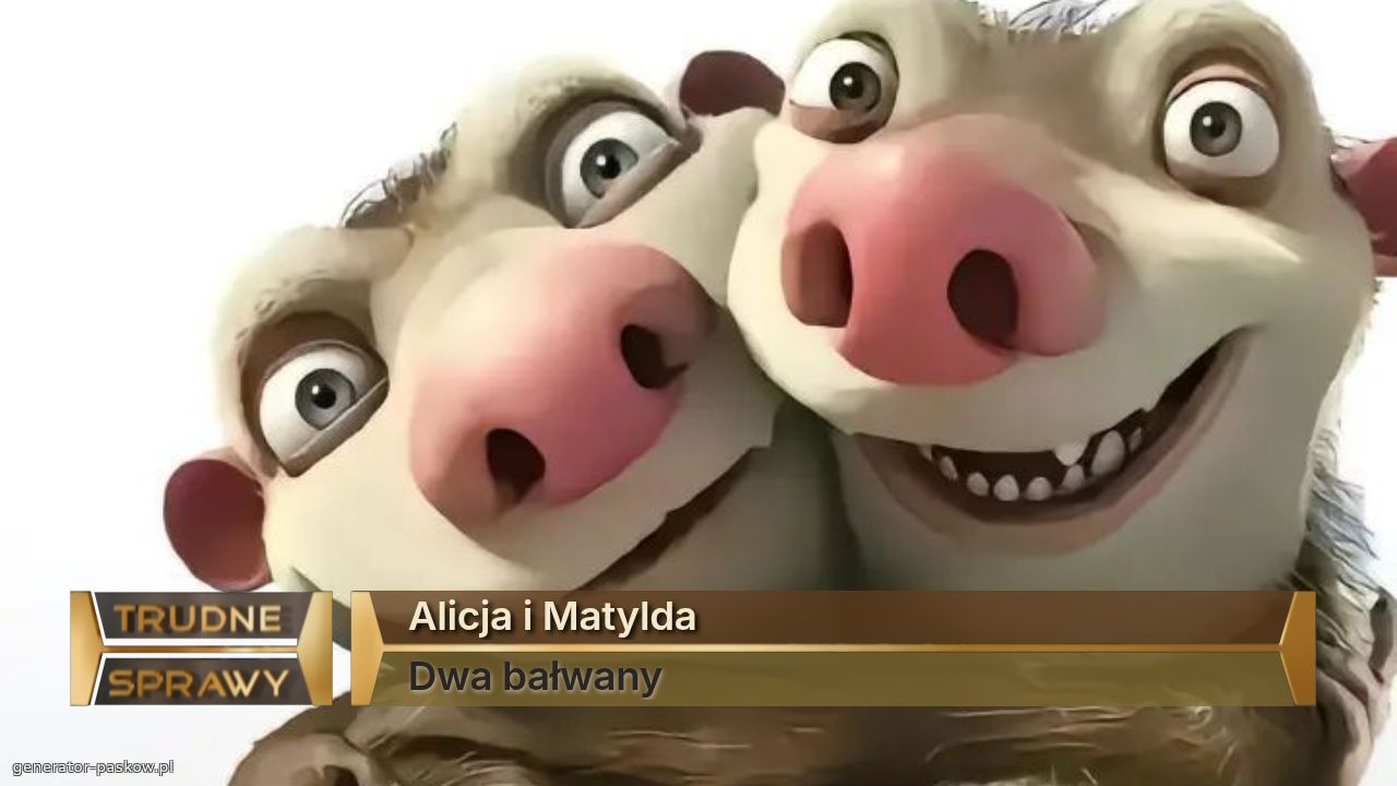 Alicja i Matylda 
Dwa bałwany