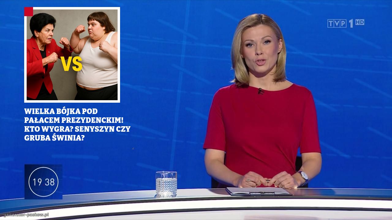 WIELKA BÓJKA POD PAŁACEM PREZYDENCKIM! KTO WYGRA? SENYSZYN CZY GRUBA ŚWINIA?