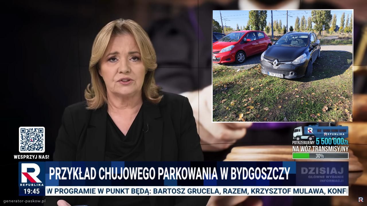 Przykład chujowego parkowania w Bydgoszczy 