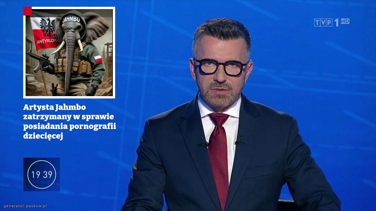 Artysta Jahmbo zatrzymany w sprawie posiadania pornografii dziecięcej