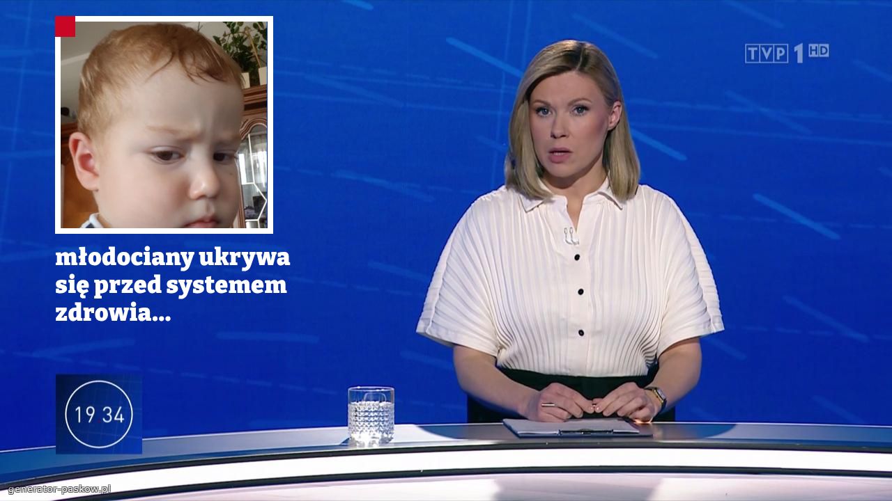 młodociany ukrywa się przed systemem zdrowia...
