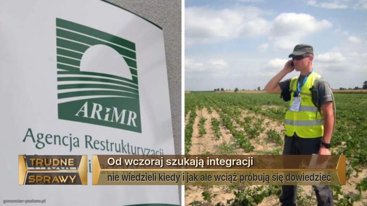 Od wczoraj szukają integracji
nie wiedzieli kiedy i jak ale wciąż próbują się dowiedzieć