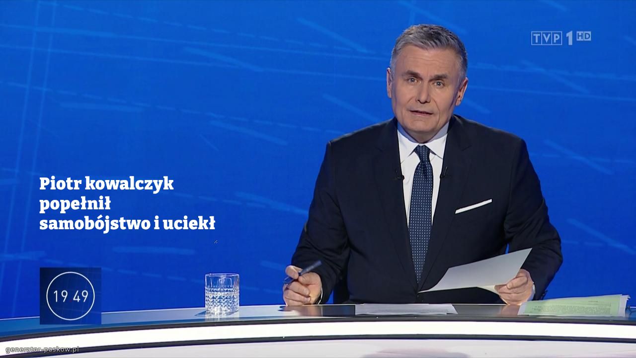 Piotr kowalczyk popełnił samobójstwo i uciekł