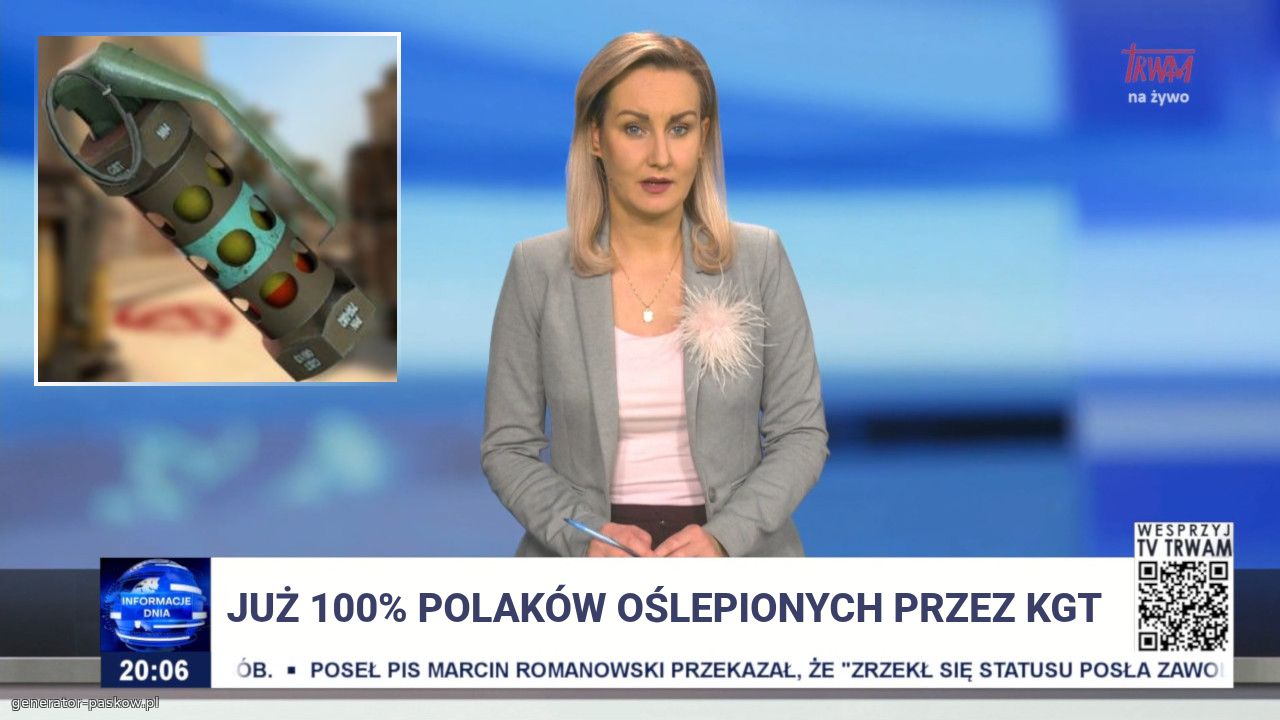 Już 100% Polaków oślepionych przez KGT