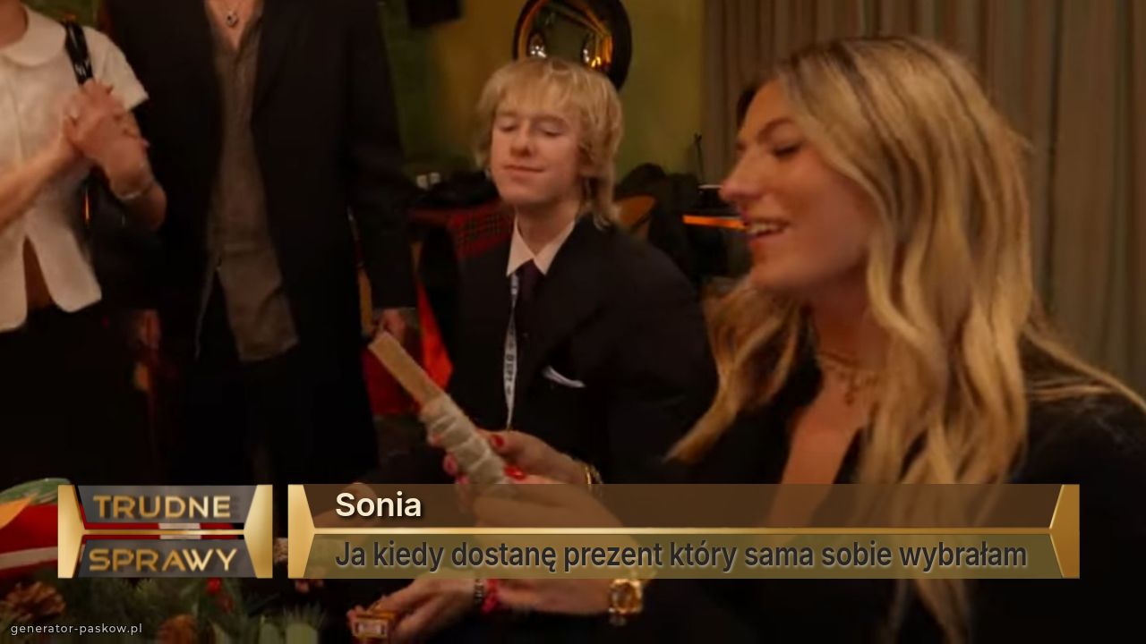 Sonia
Ja kiedy dostanę prezent który sama sobie wybrałam 
