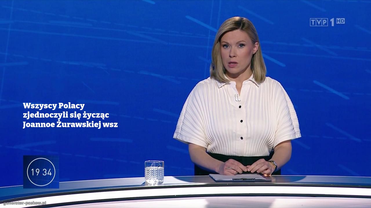 Wszyscy Polacy zjednoczyli się życząc Joannoe Żurawskiej wsz