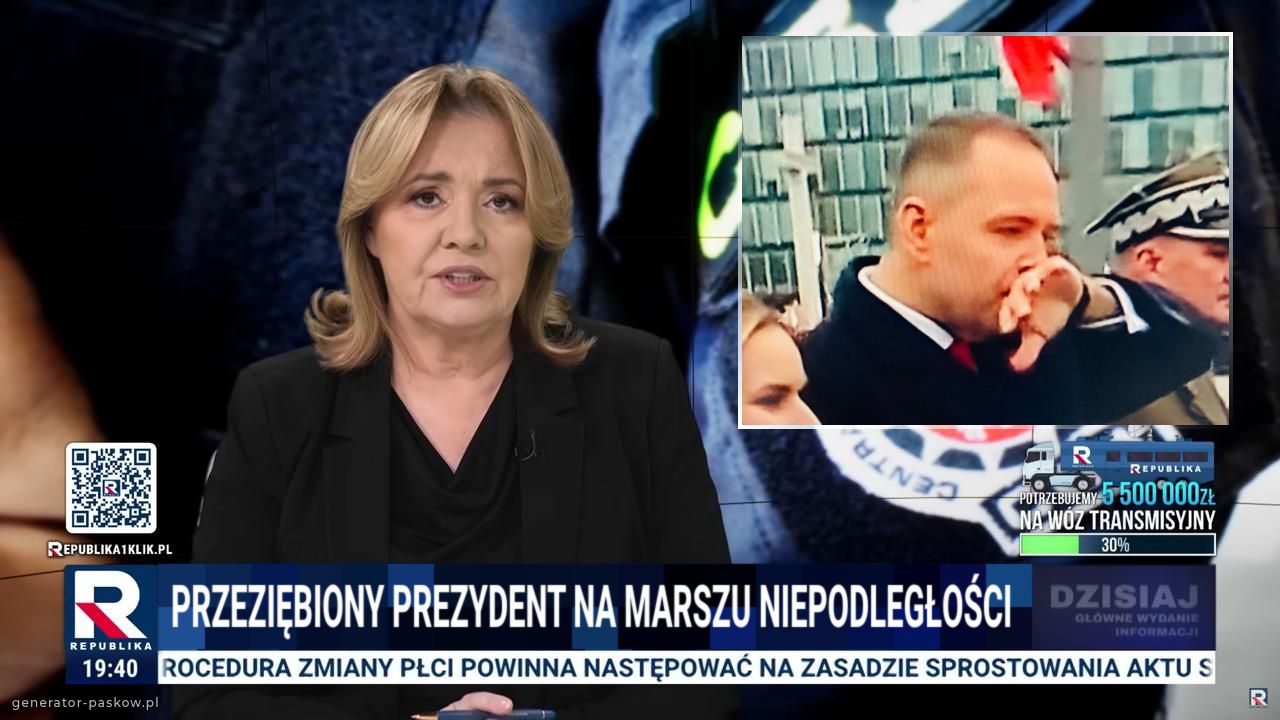 PRZEZIĘBIONY PREZYDENT NA MARSZU NIEPODLEGŁOŚCI 