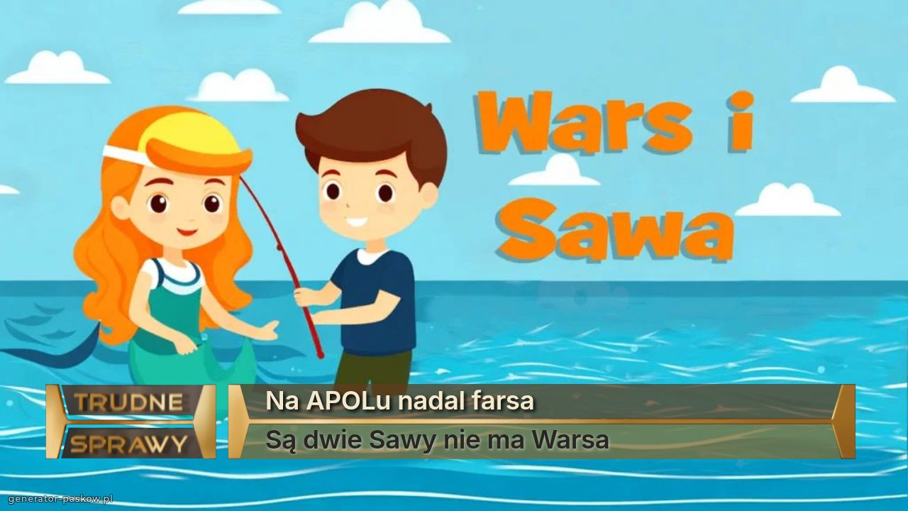 Na APOLu nadal farsa
Są dwie Sawy nie ma Warsa
