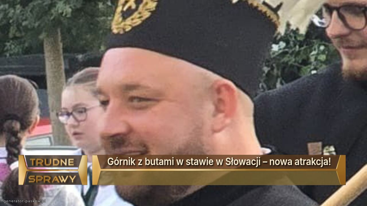 Górnik z butami w stawie w Słowacji – nowa atrakcja!