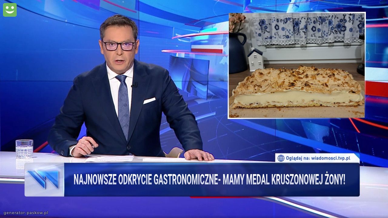 Najnowsze odkrycie gastronomiczne- mamy medal Kruszonowej żony!