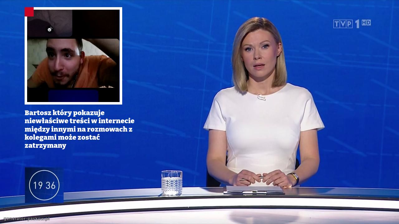 Bartosz który pokazuje niewłaściwe treści w internecie między innymi na rozmowach z kolegami może zostać zatrzymany 