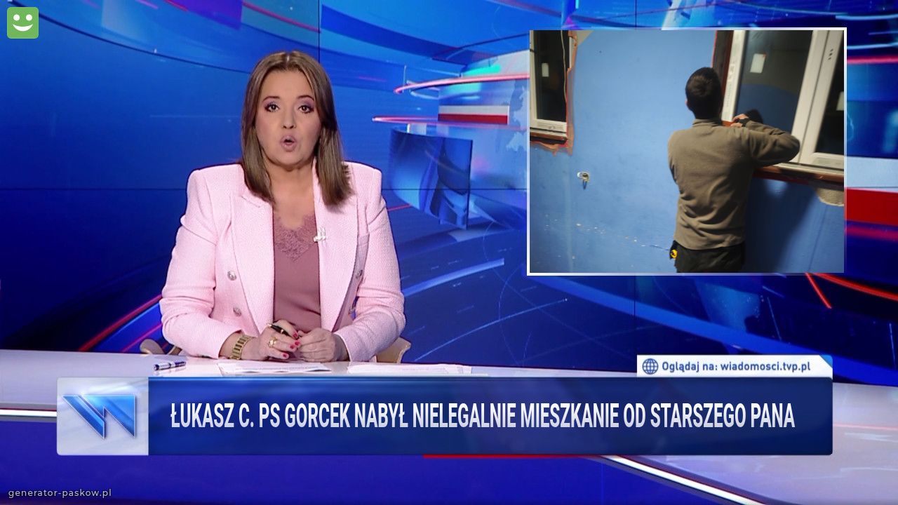 Łukasz C. ps gorcek nabył nielegalnie mieszkanie od starszego pana 