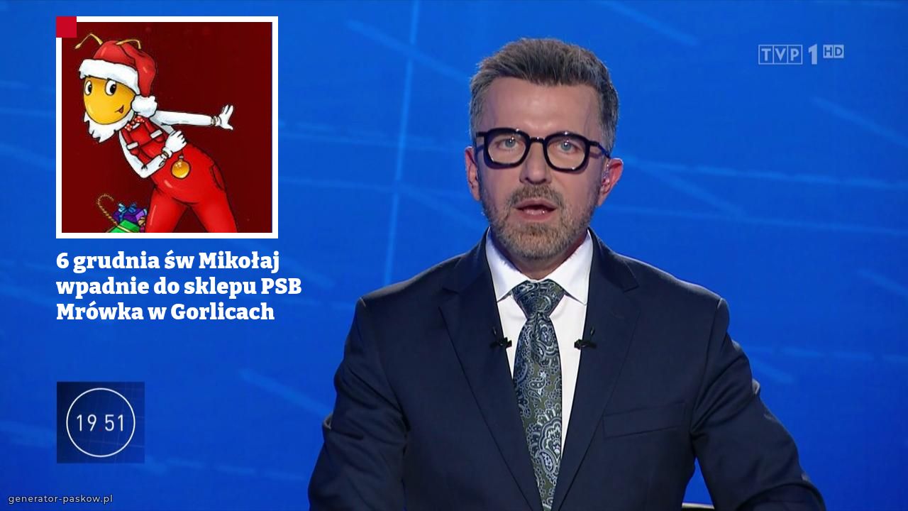 6 grudnia św Mikołaj wpadnie do sklepu PSB Mrówka w Gorlicach 