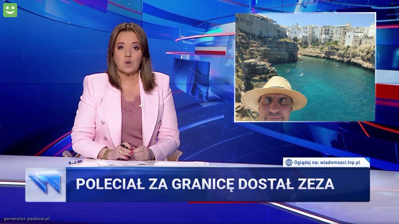 Poleciał za granicę dostał zeza