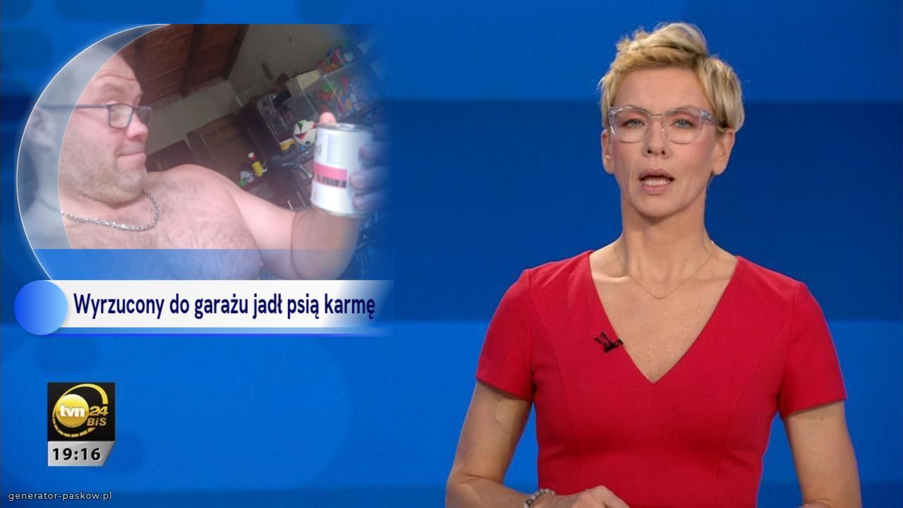 Wyrzucony do garażu jadł psią karmę