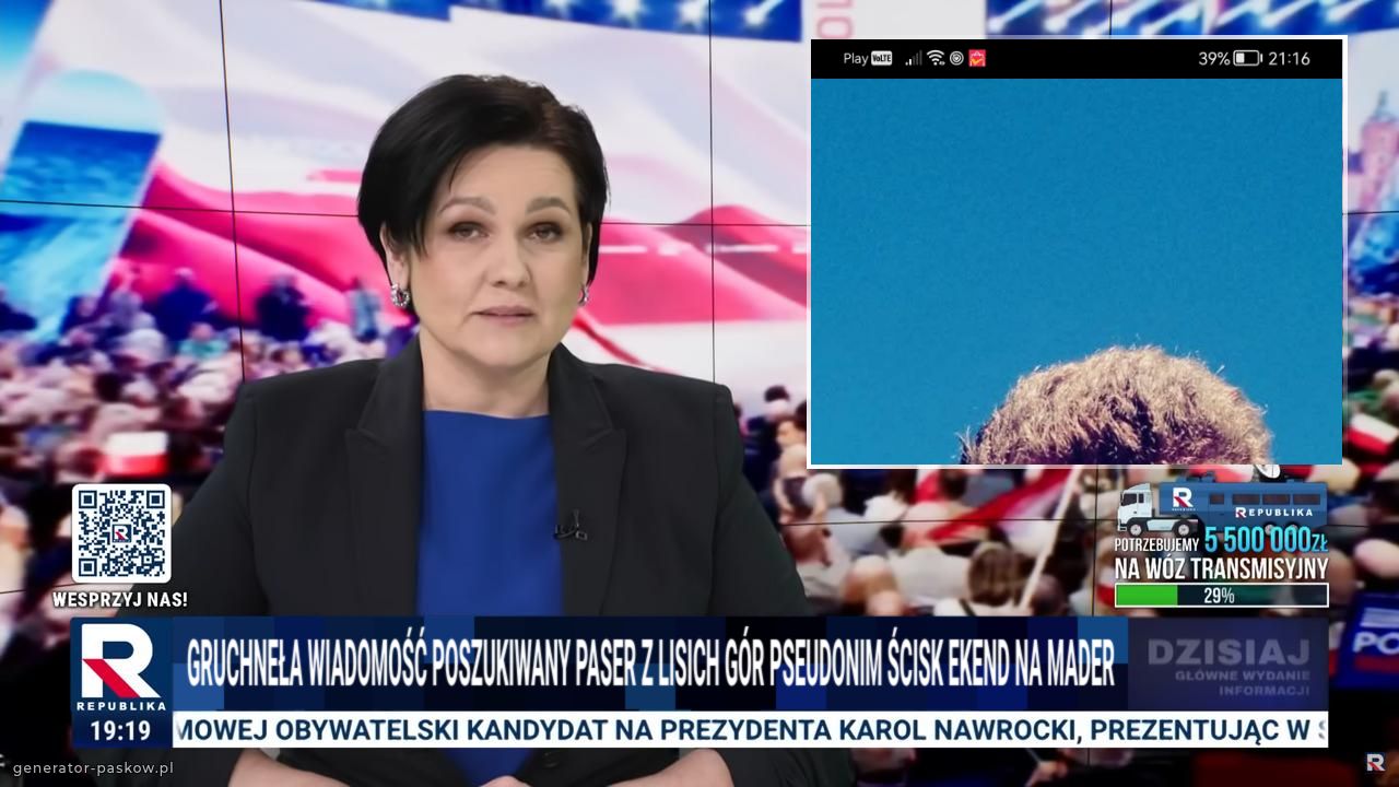 Gruchneła wiadomość Poszukiwany paser z lisich gór pseudonim ścisk ekend na Mader