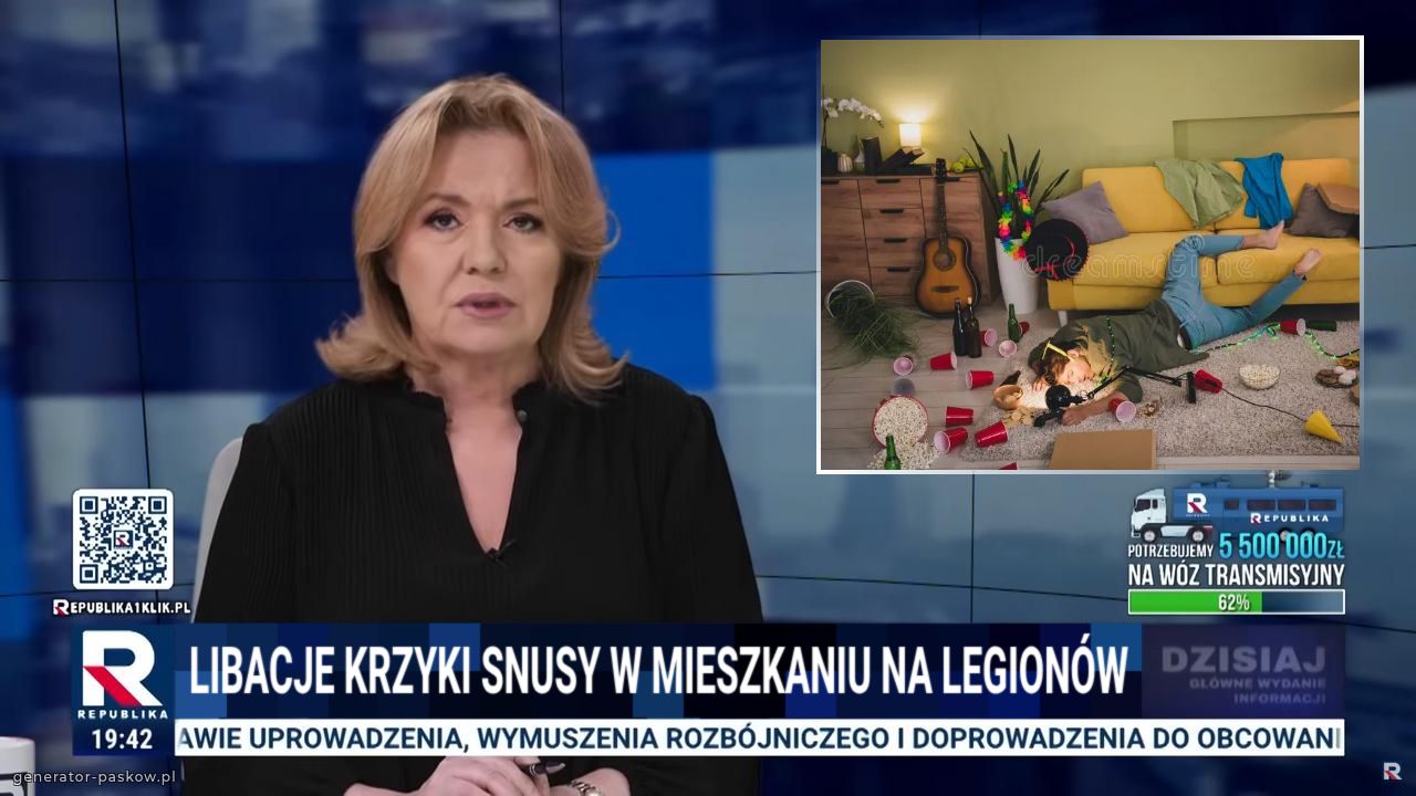 LIBACJE KRZYKI SNUSY W MIESZKANIU NA LEGIONÓW