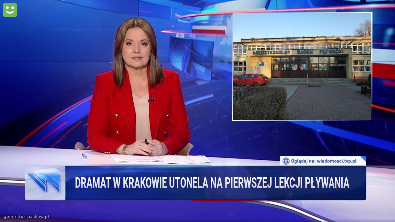 Dramat w Krakowie utonela na pierwszej lekcji pływania 