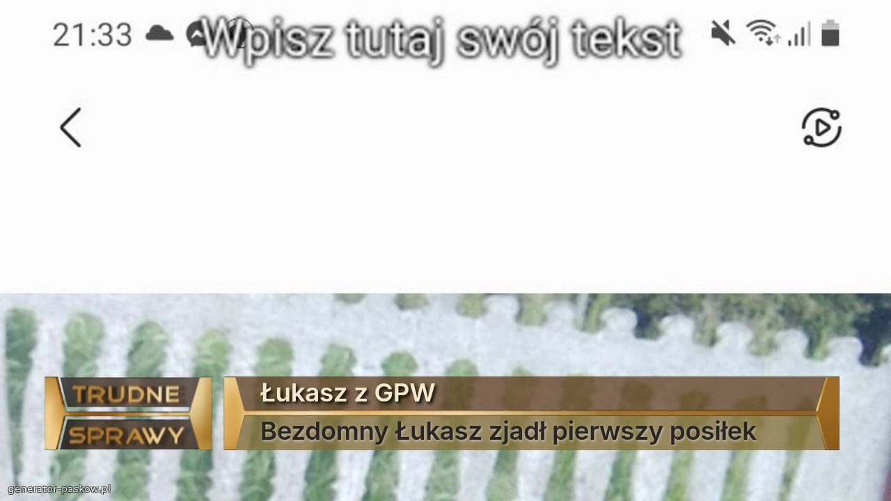 Łukasz z GPW
Bezdomny Łukasz zjadł pierwszy posiłek