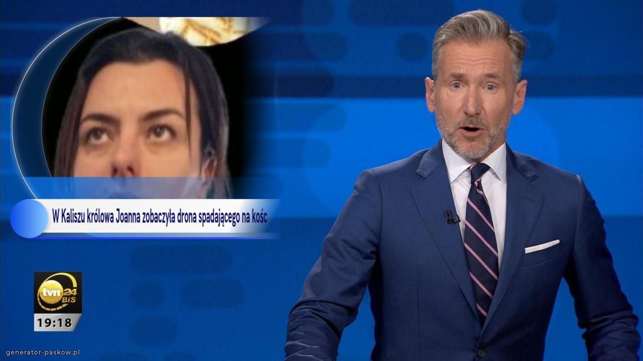 W Kaliszu królowa Joanna zobaczyła drona spadającego na kościół 