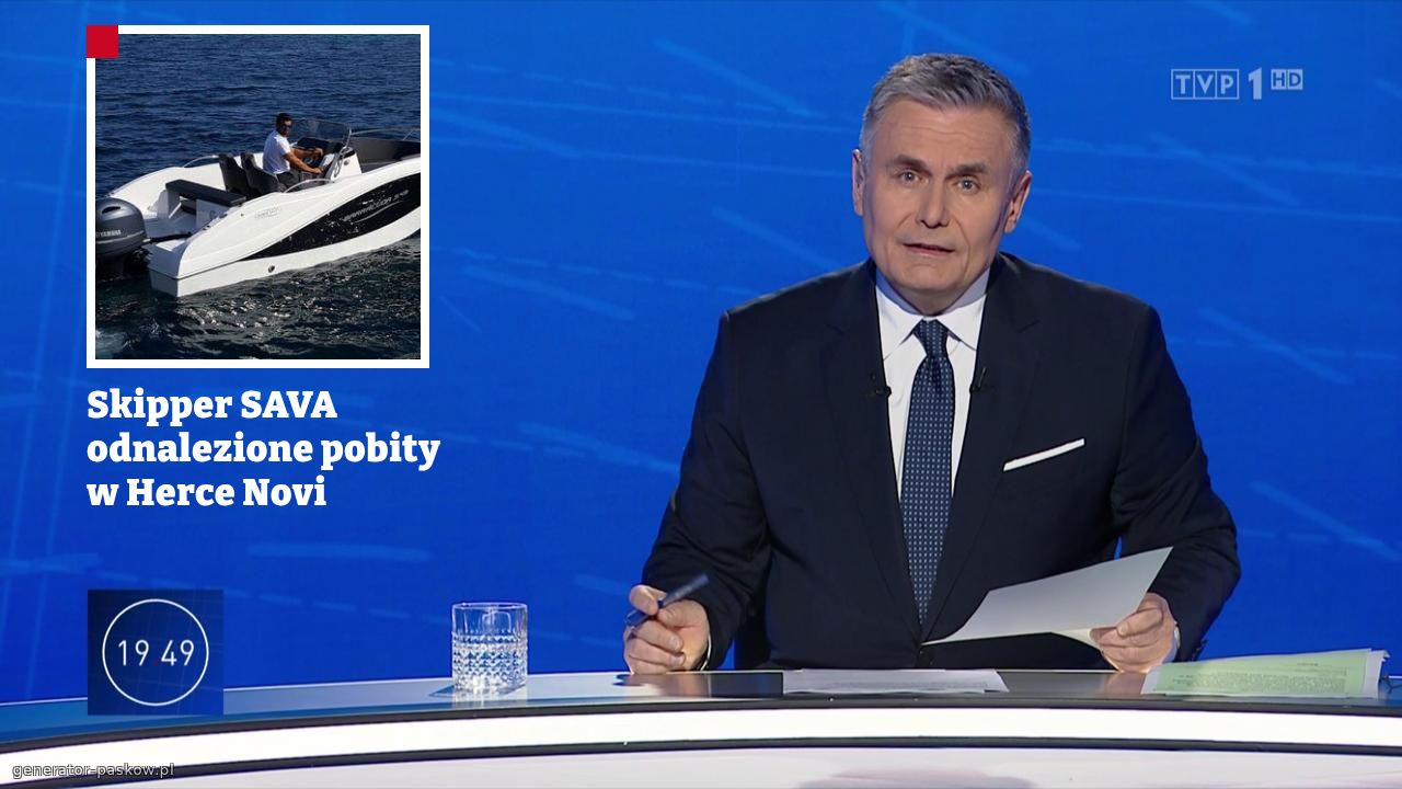 Skipper SAVA odnalezione pobity w Herce Novi 