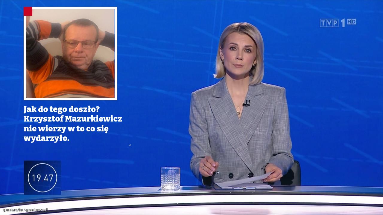 Jak do tego doszło?Krzysztof Mazurkiewicz nie wierzy w to co się wydarzyło.