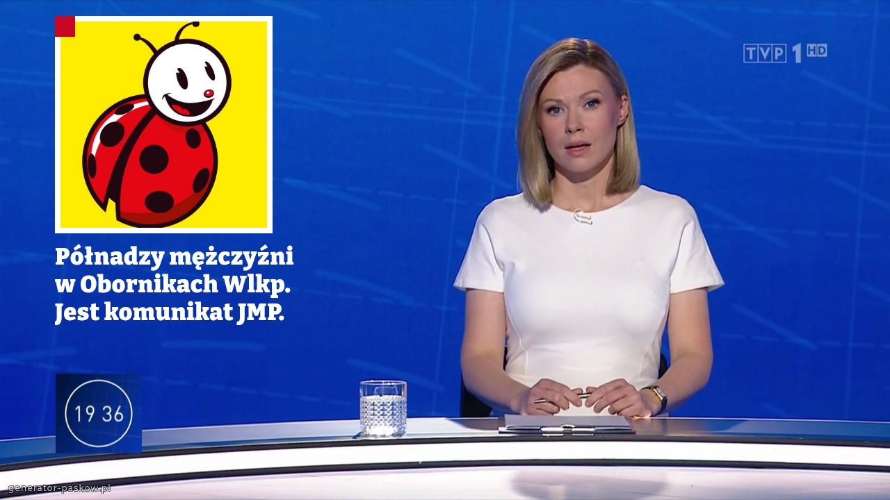 Półnadzy mężczyźni w Obornikach Wlkp.
Jest komunikat JMP.